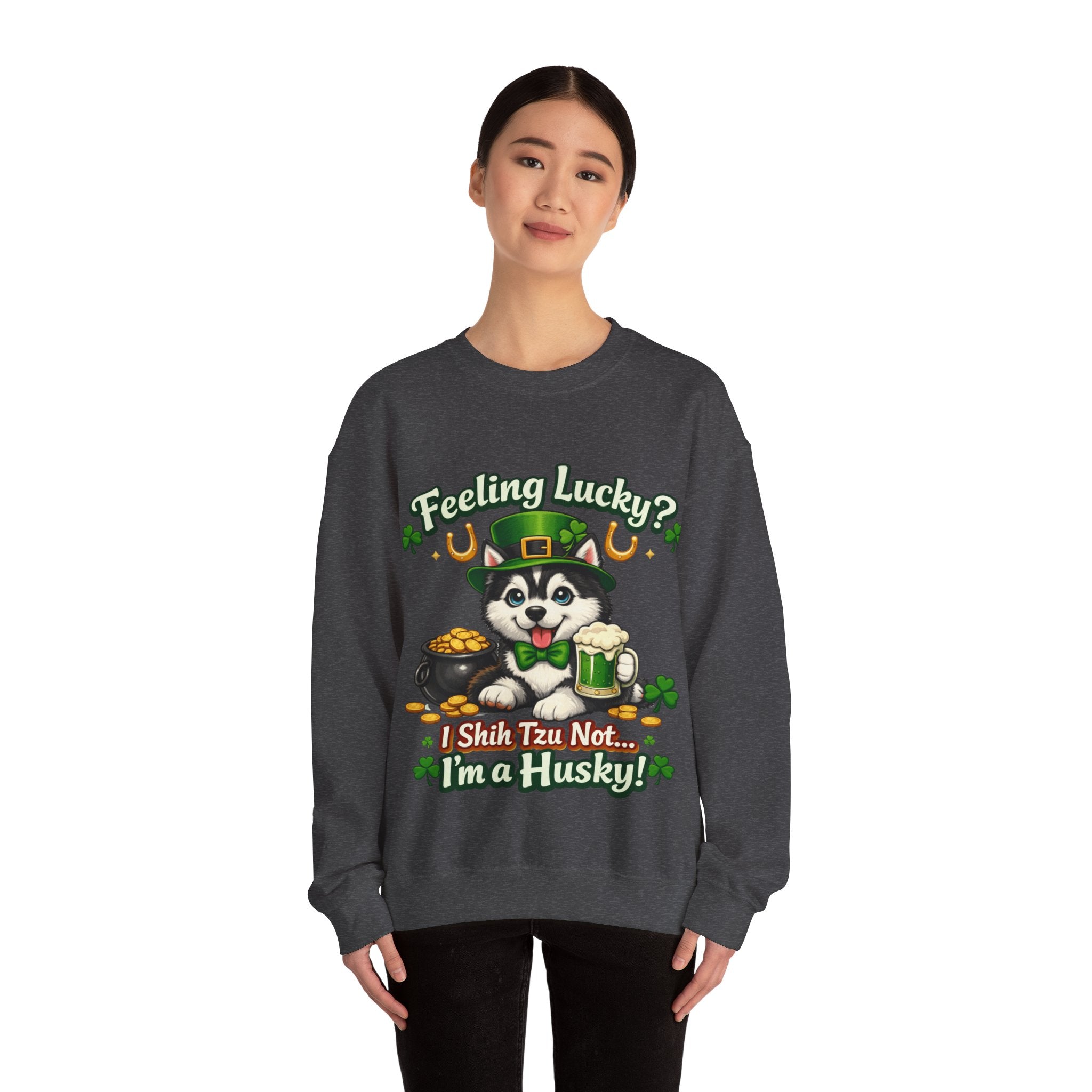 Siberian Husky - Graphic Crewneck Sweatshirt