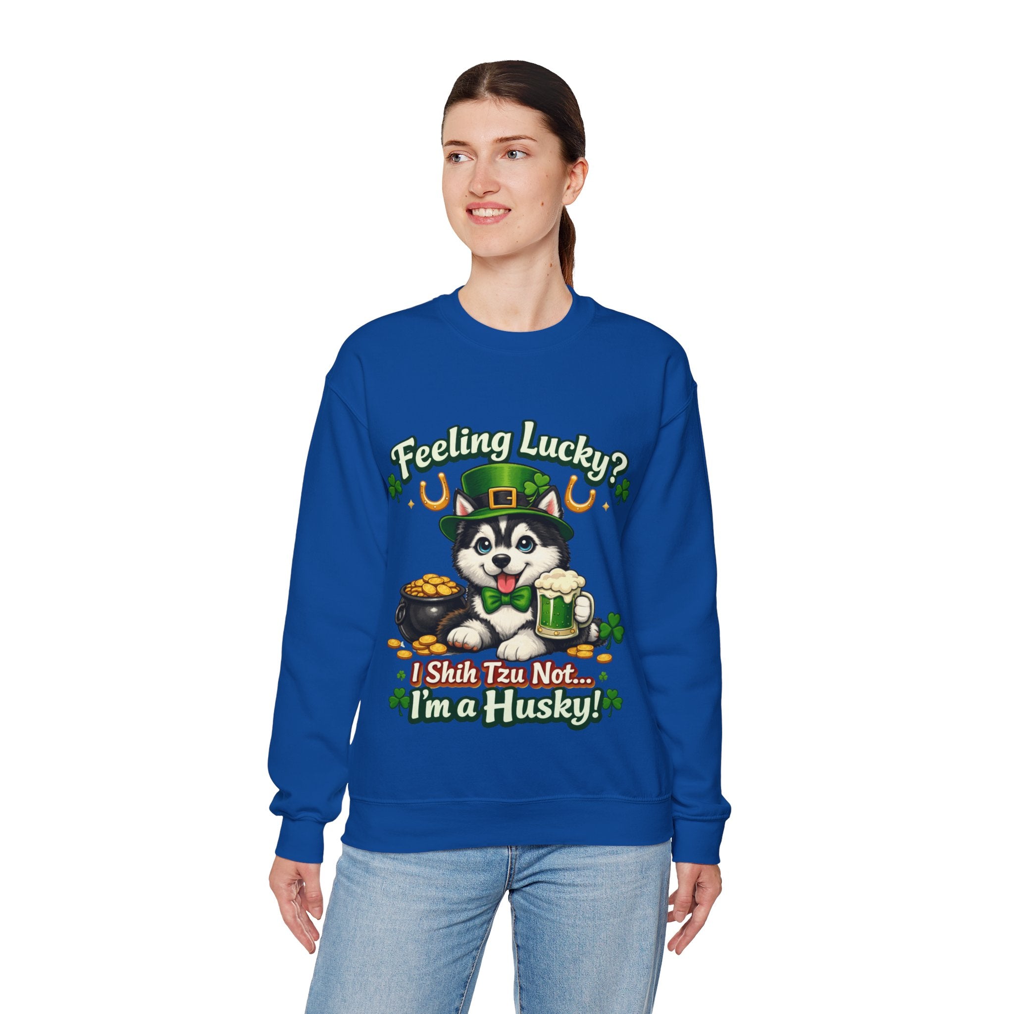 Siberian Husky - Graphic Crewneck Sweatshirt