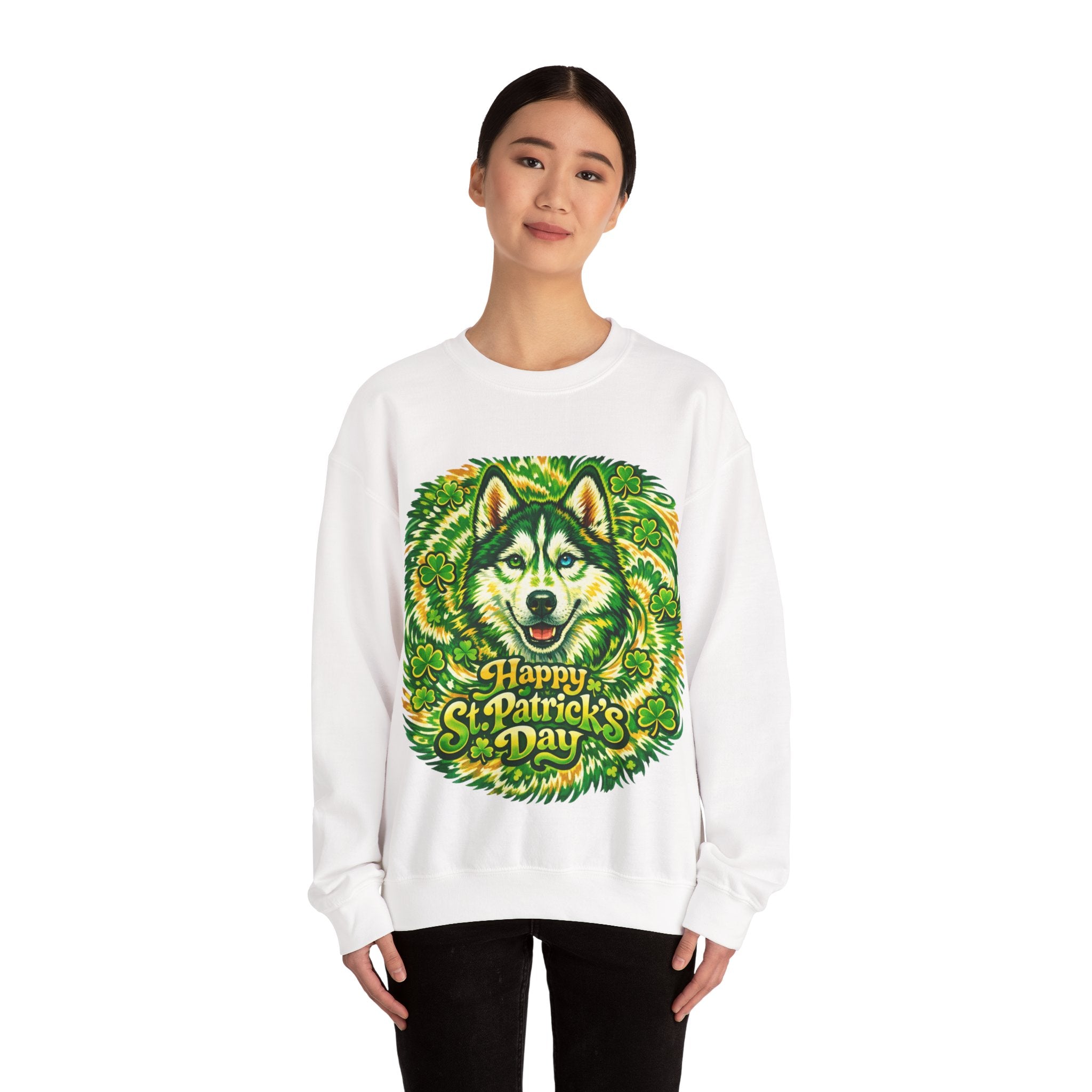 Siberian Husky - Graphic Crewneck Sweatshirt