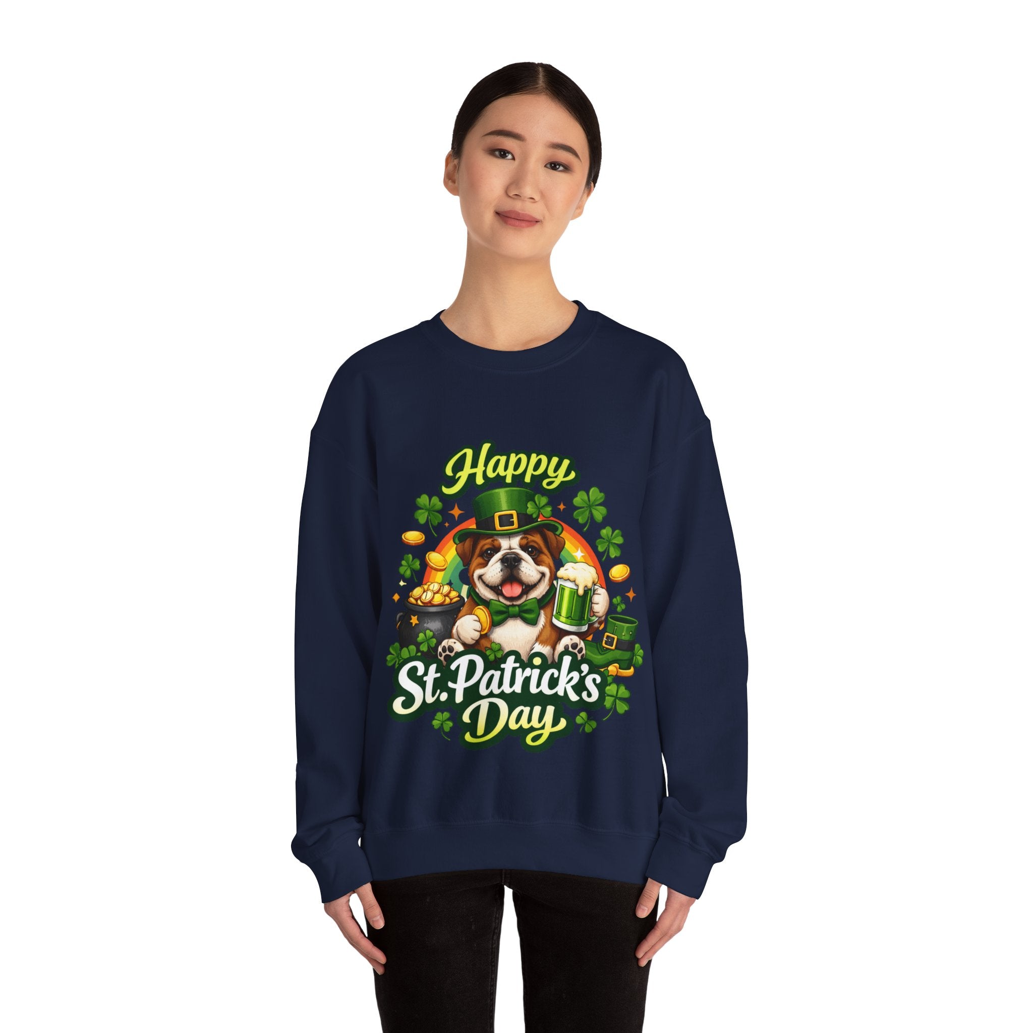 Bulldog - Graphic Crewneck Sweatshirt
