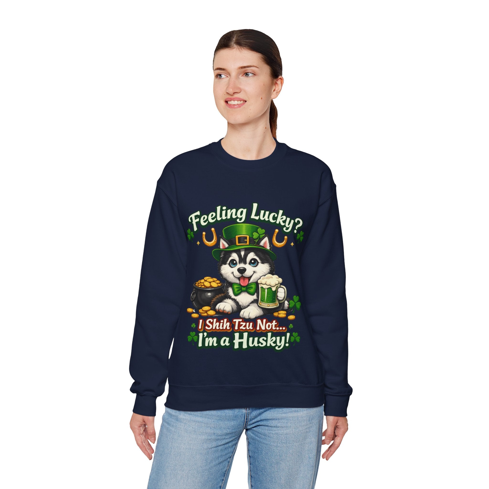 Siberian Husky - Graphic Crewneck Sweatshirt