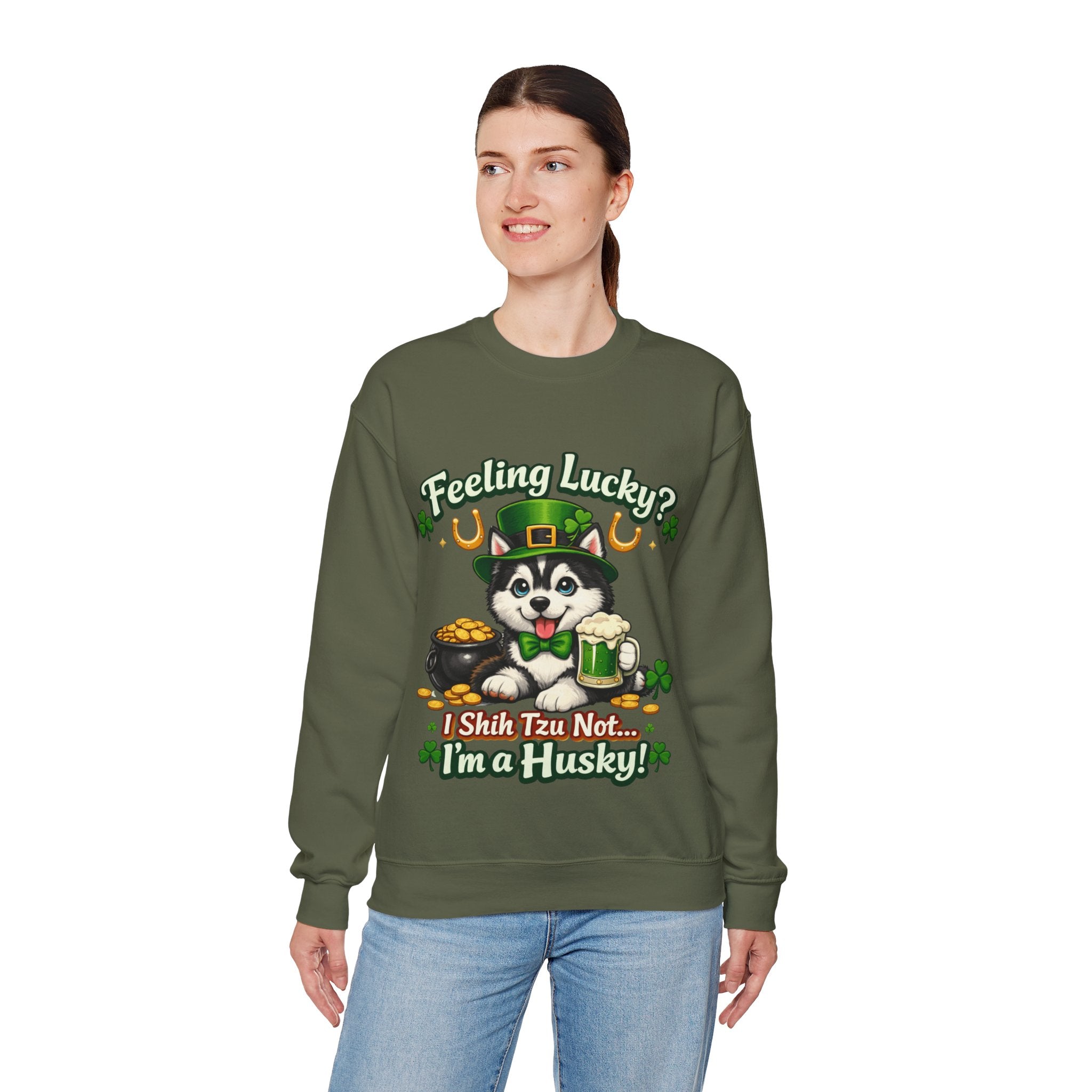 Siberian Husky - Graphic Crewneck Sweatshirt