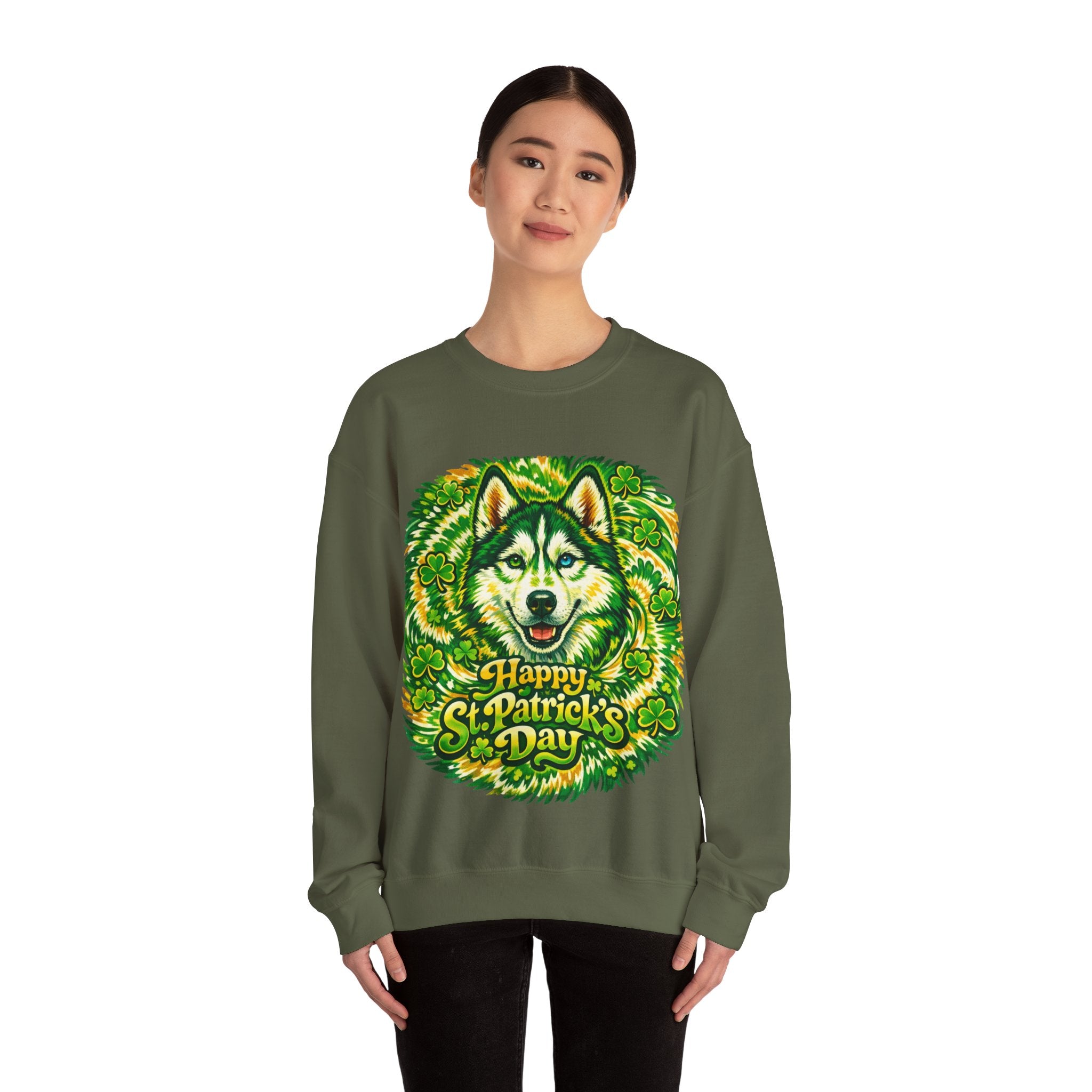 Siberian Husky - Graphic Crewneck Sweatshirt