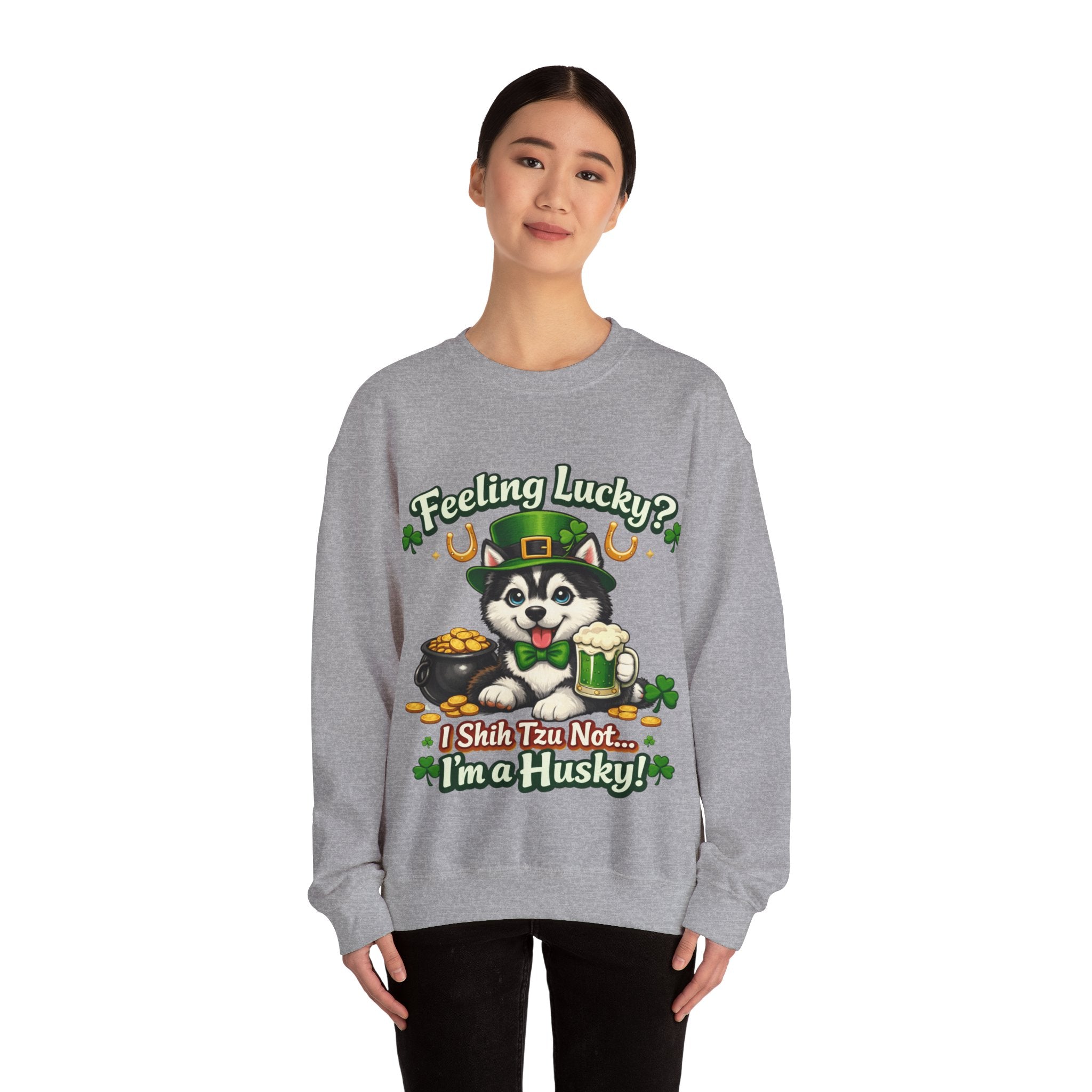 Siberian Husky - Graphic Crewneck Sweatshirt
