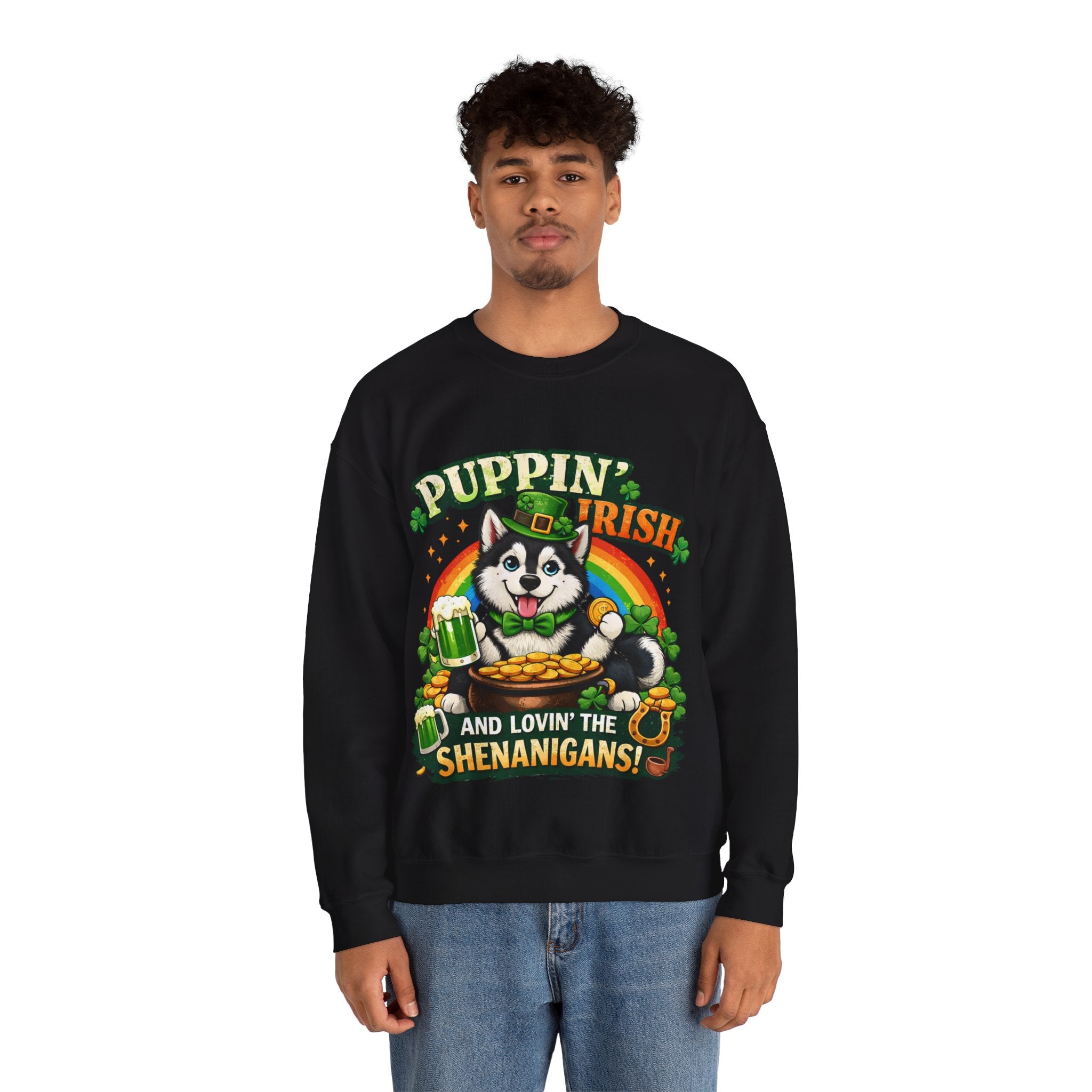 Siberian Husky - Graphic Crewneck Sweatshirt