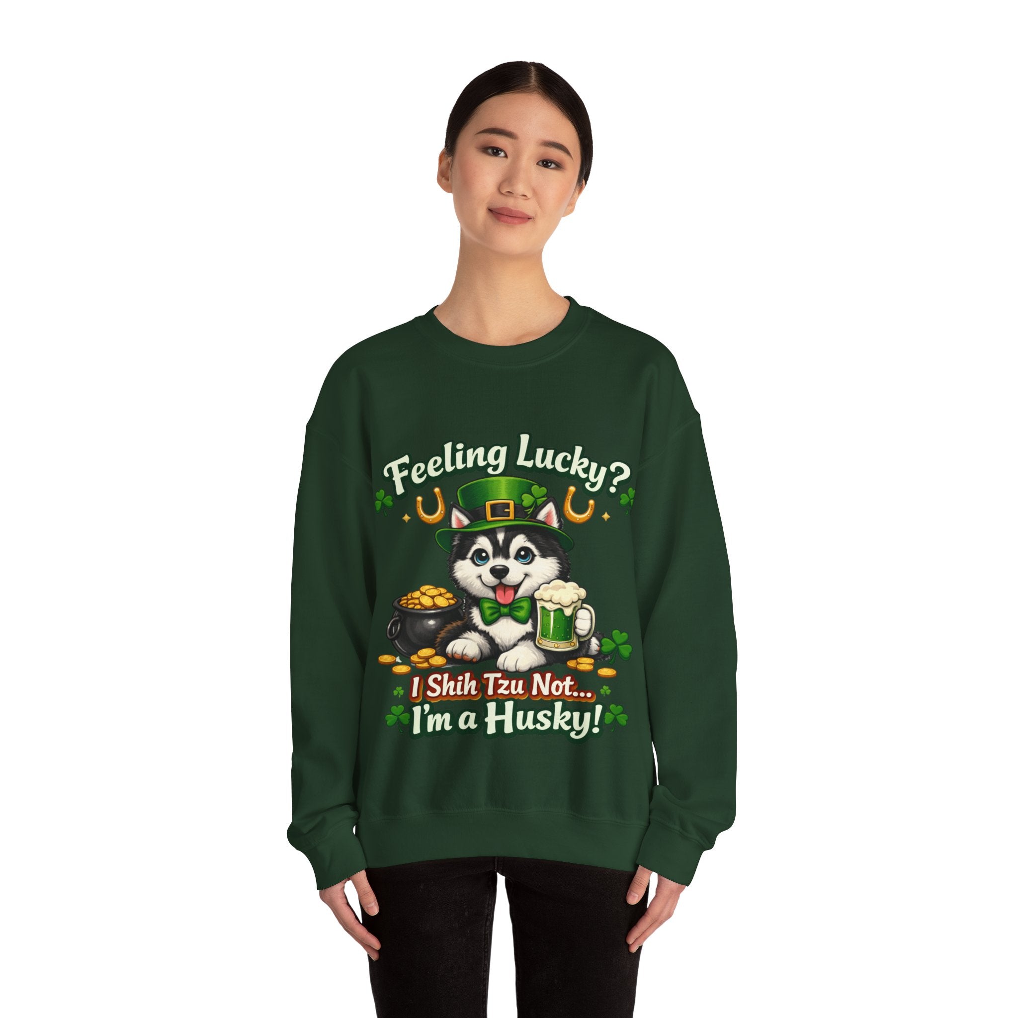 Siberian Husky - Graphic Crewneck Sweatshirt