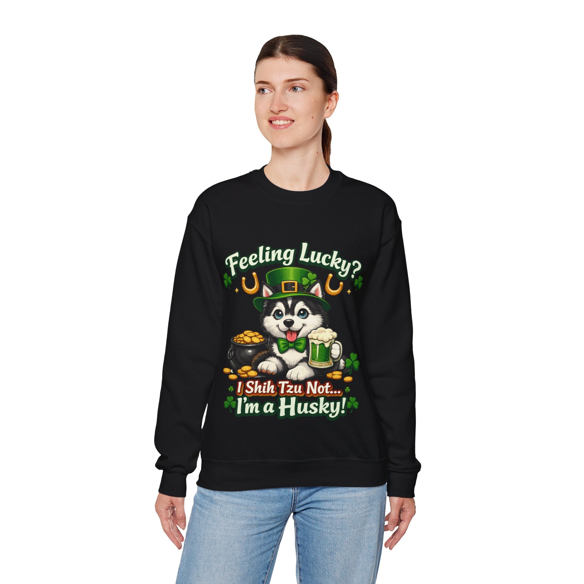 Siberian Husky - Graphic Crewneck Sweatshirt