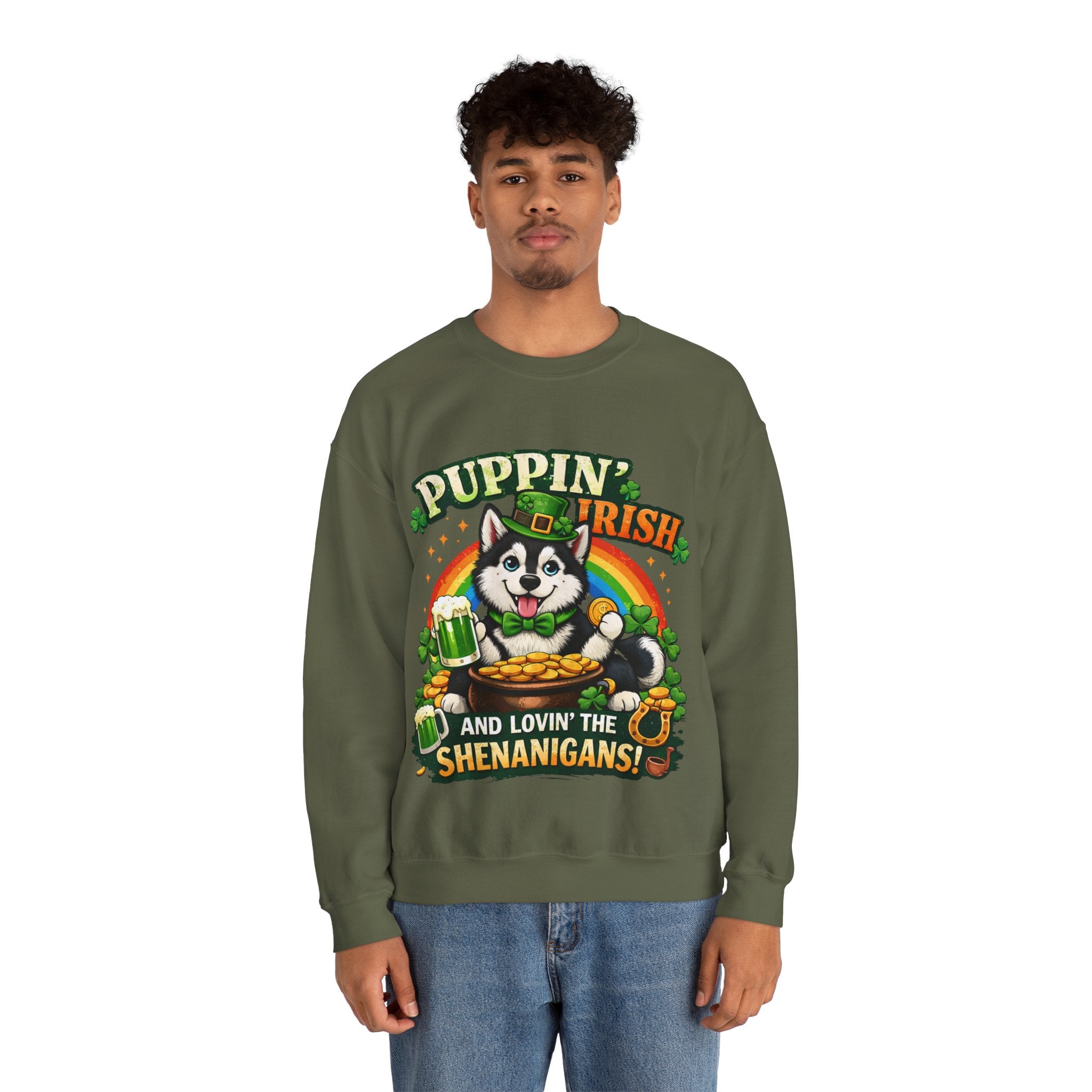 Siberian Husky - Graphic Crewneck Sweatshirt