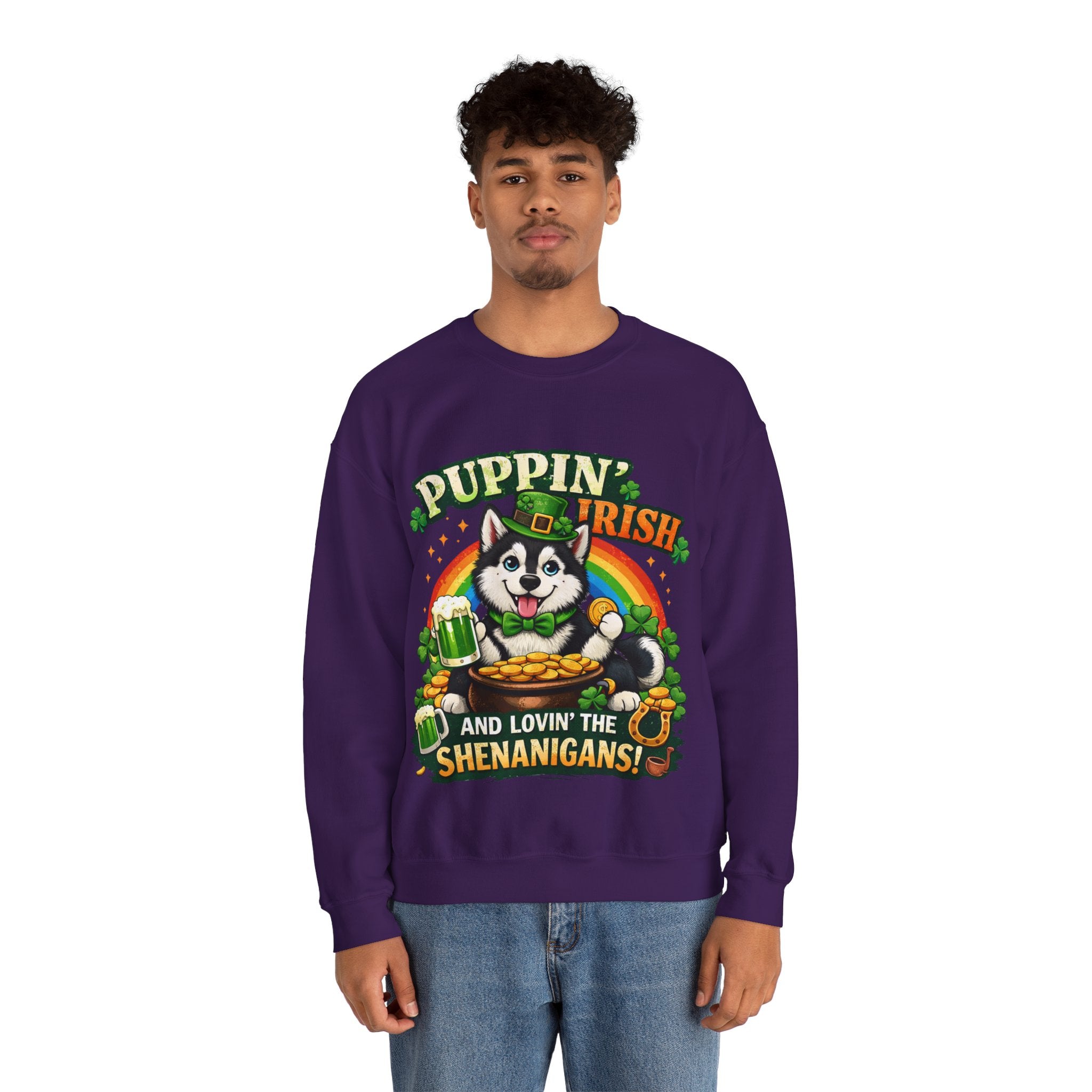 Siberian Husky - Graphic Crewneck Sweatshirt