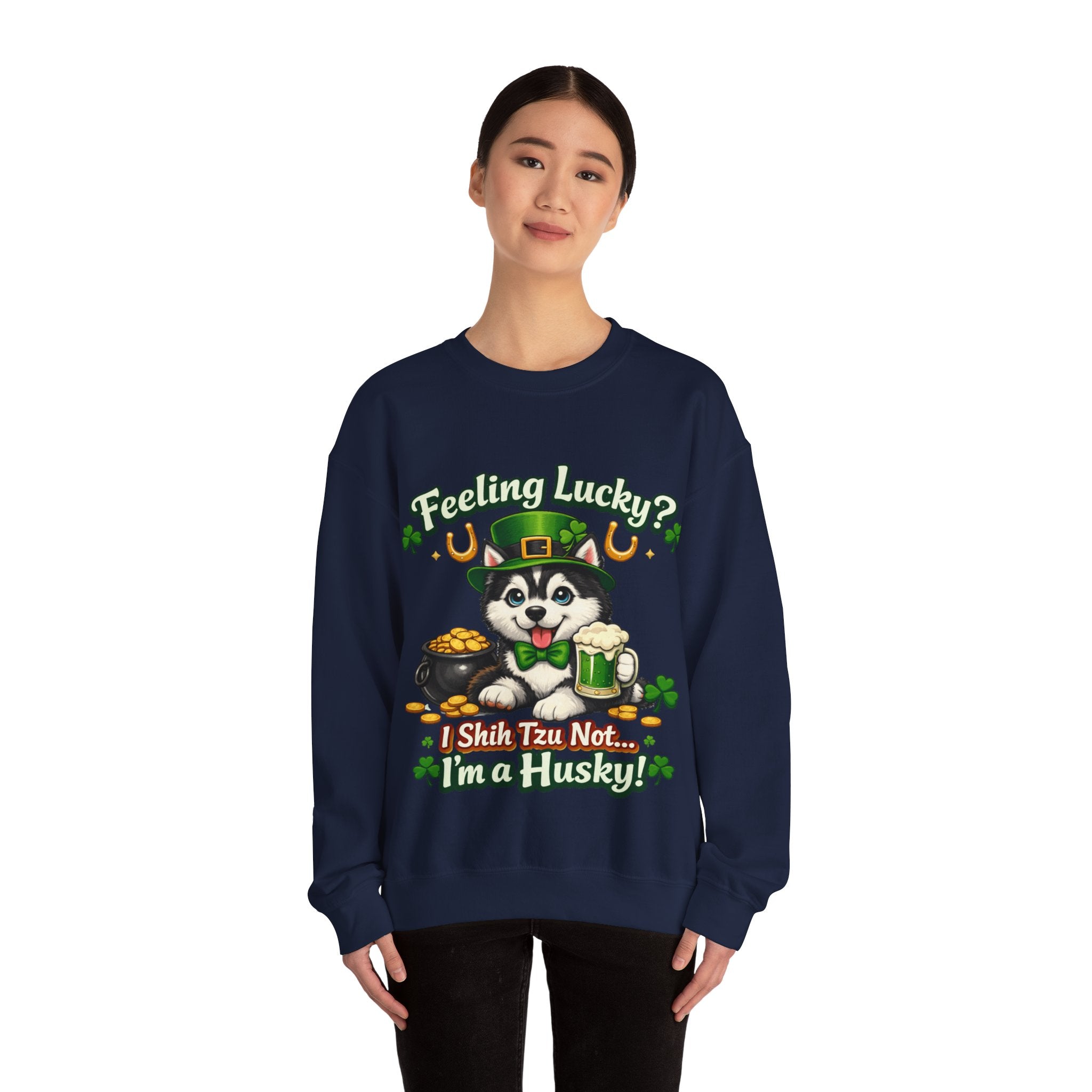 Siberian Husky - Graphic Crewneck Sweatshirt