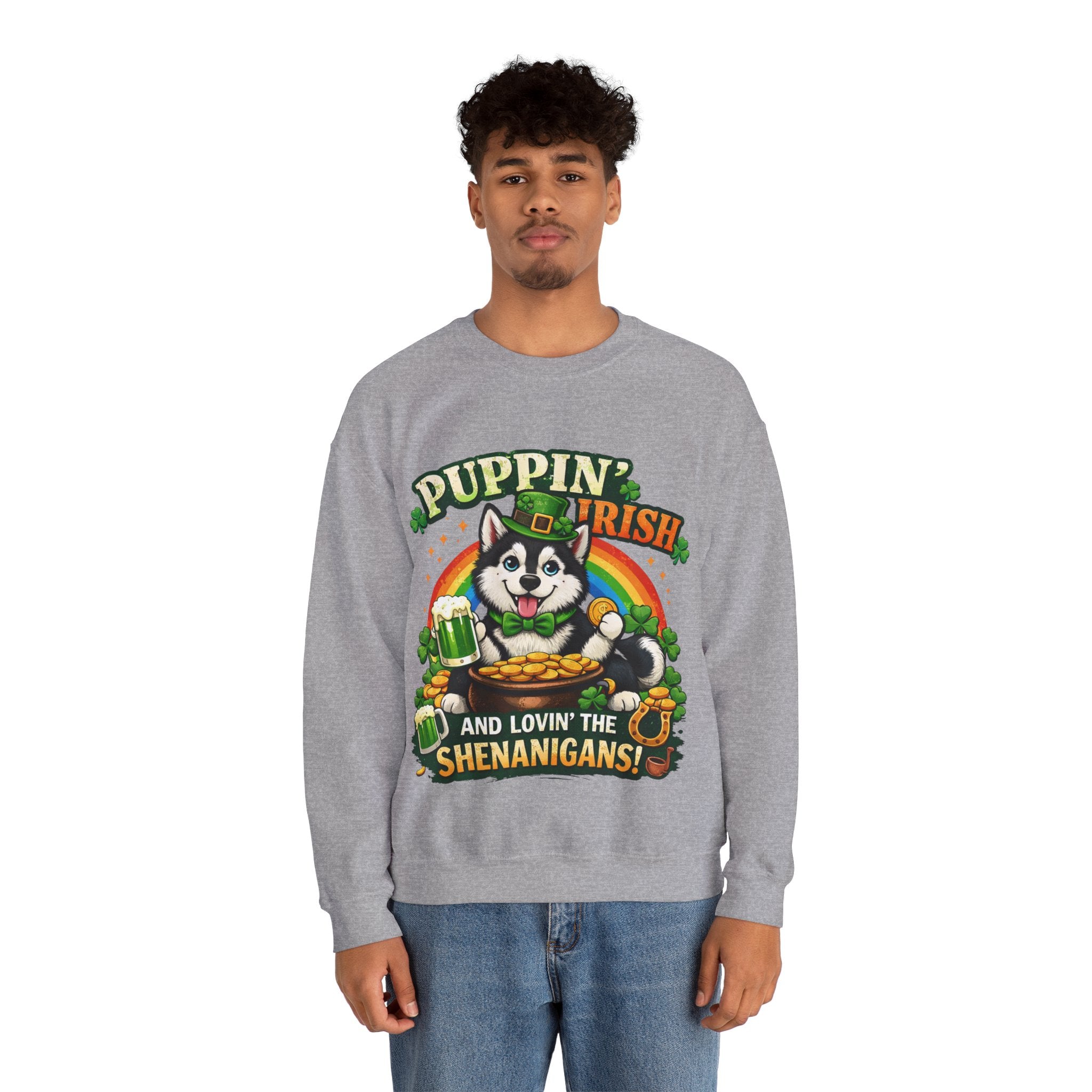 Siberian Husky - Graphic Crewneck Sweatshirt