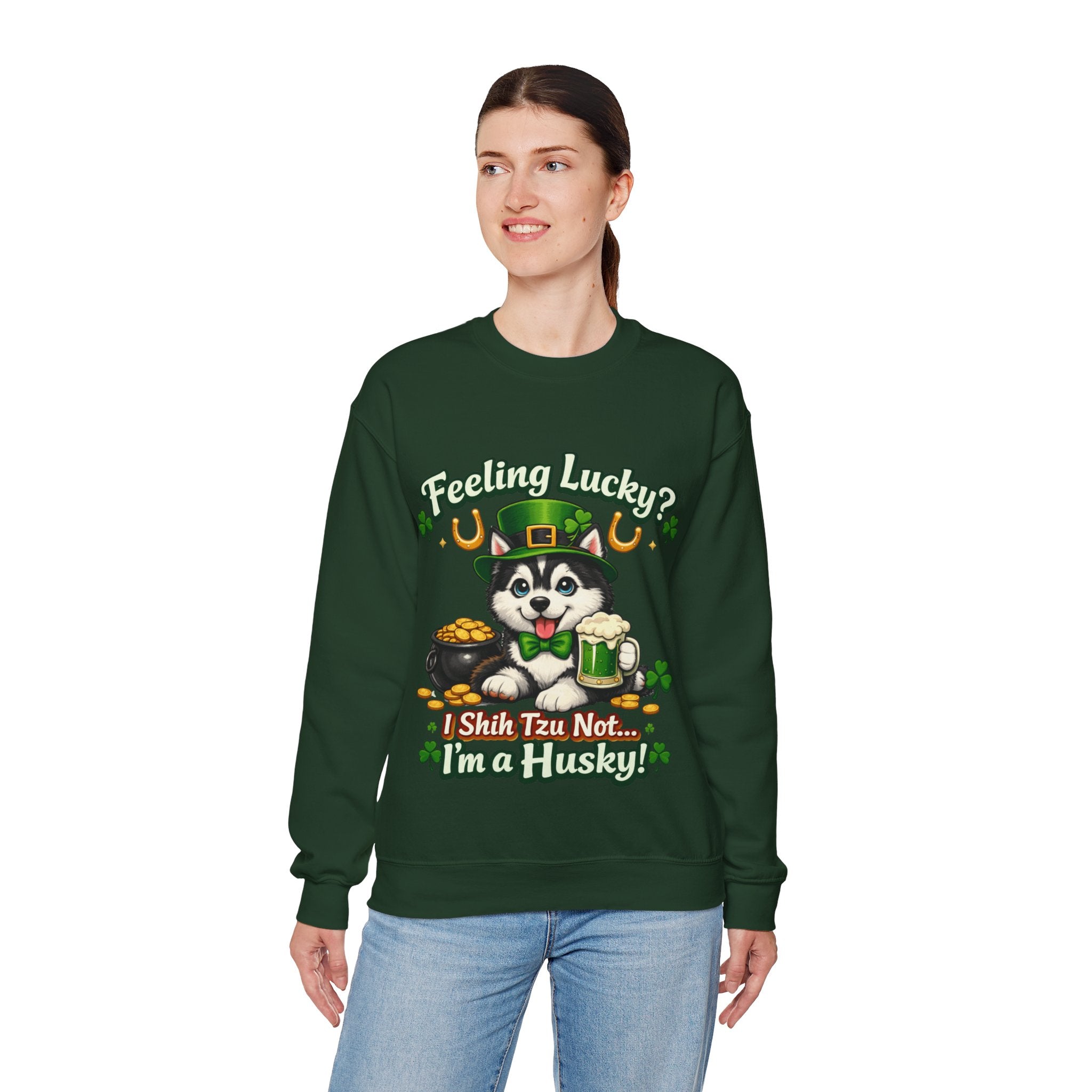 Siberian Husky - Graphic Crewneck Sweatshirt
