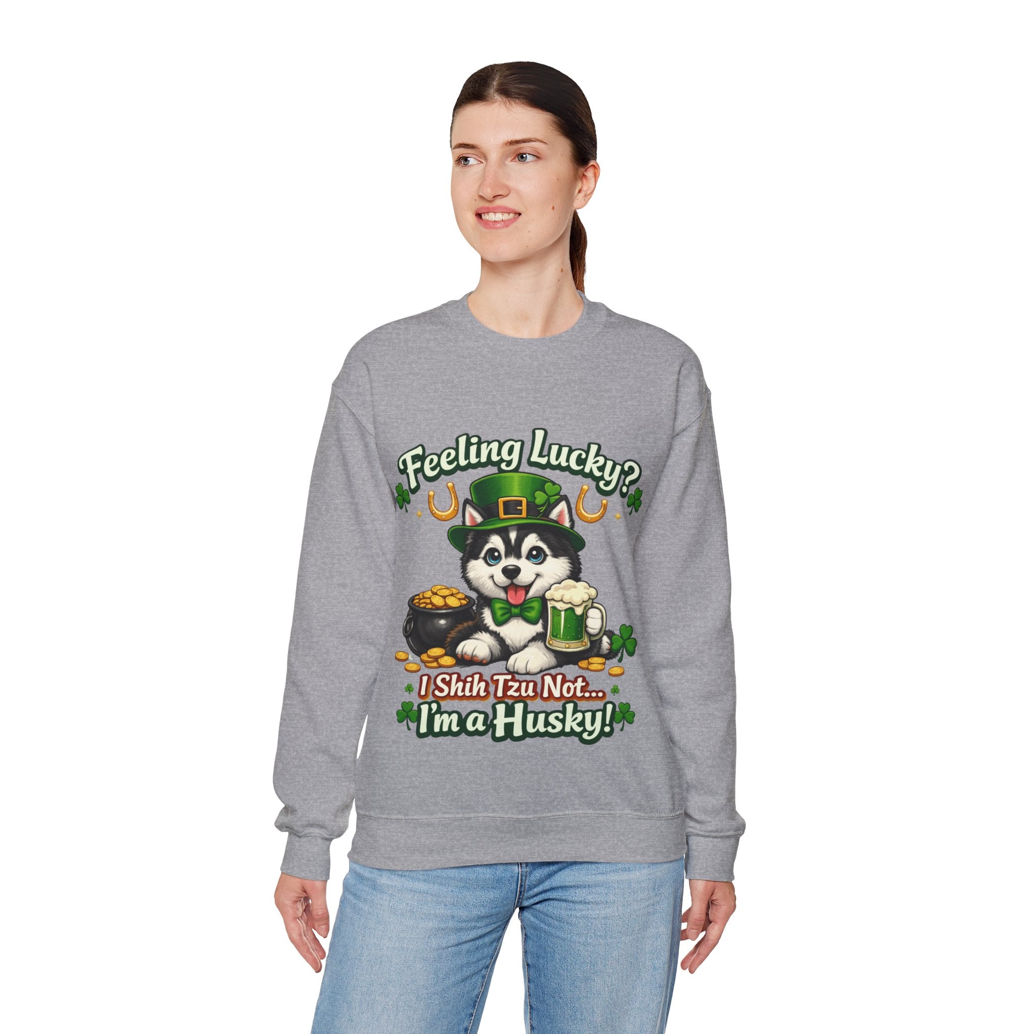 Siberian Husky - Graphic Crewneck Sweatshirt