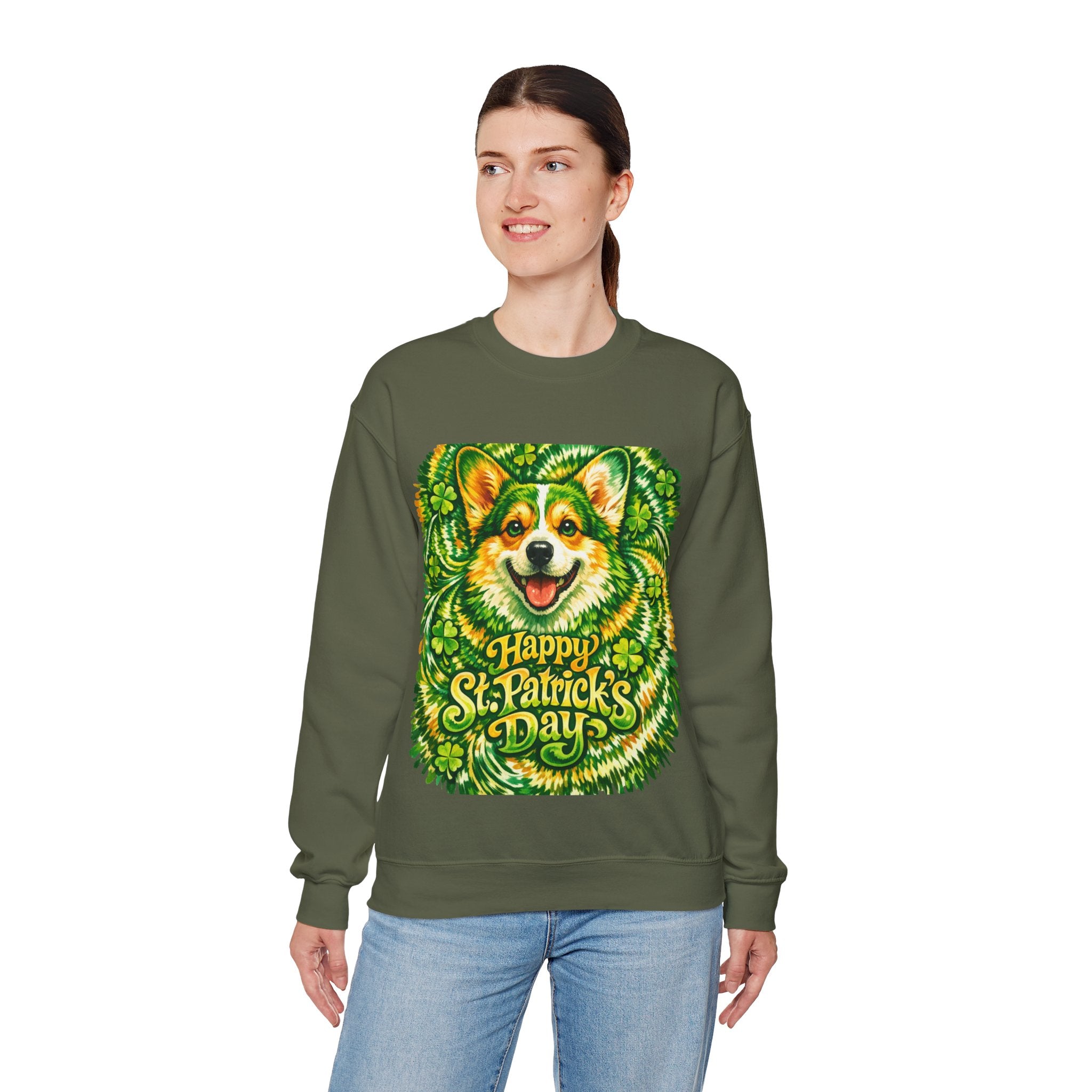 Corgi - Graphic Crewneck Sweatshirt