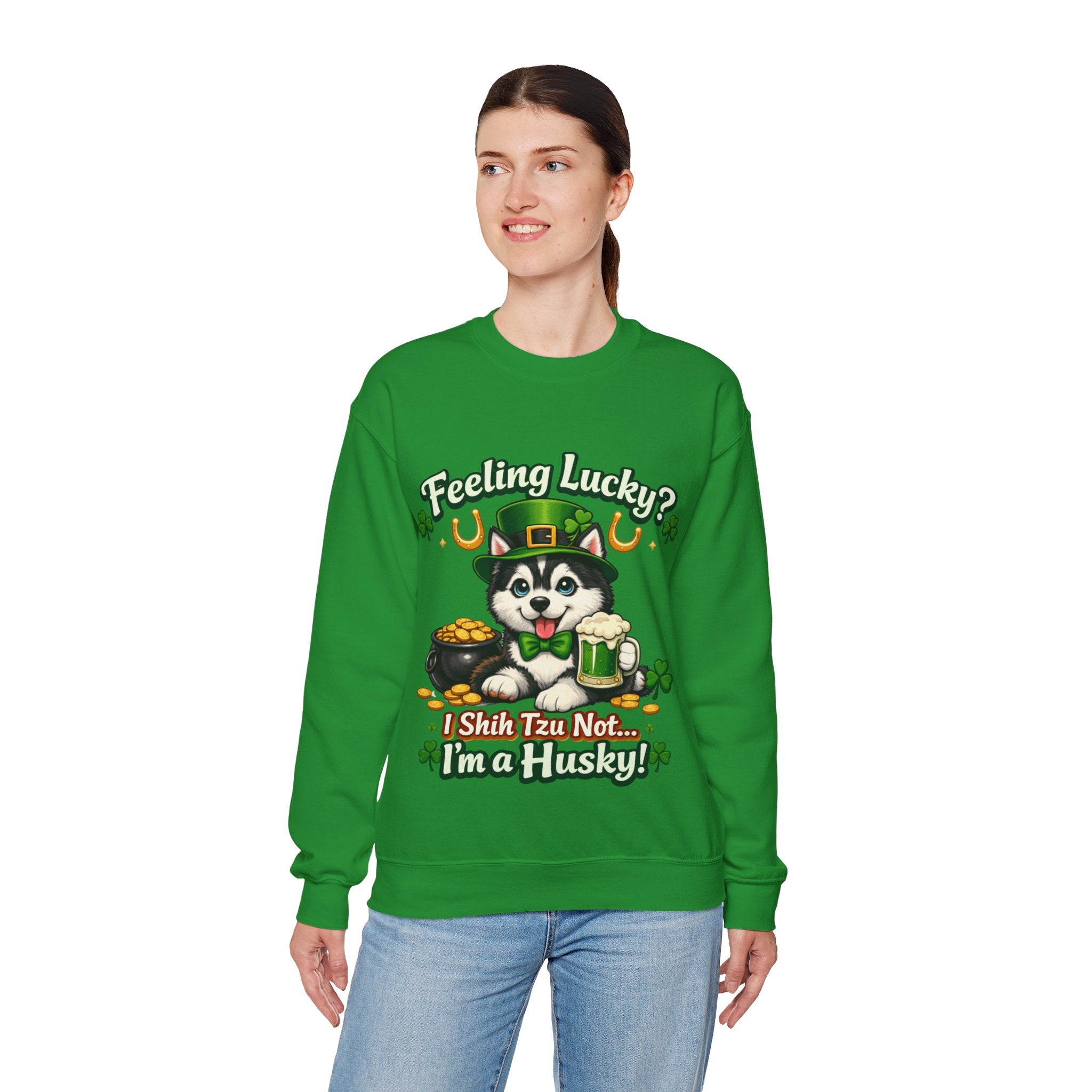 Siberian Husky - Graphic Crewneck Sweatshirt