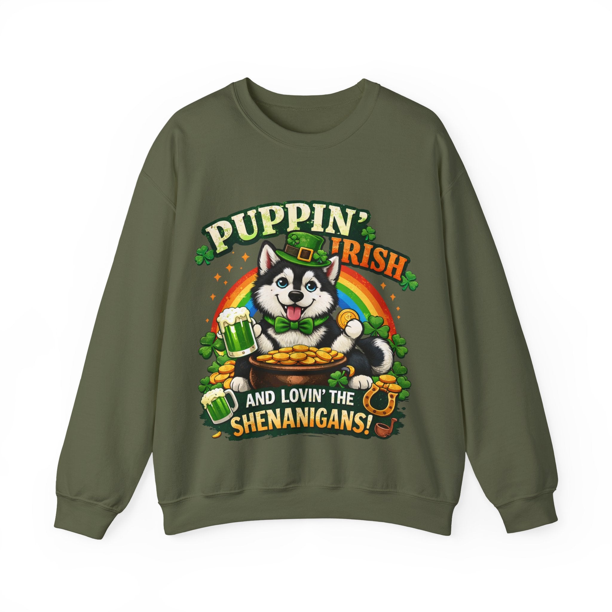 Siberian Husky - Graphic Crewneck Sweatshirt