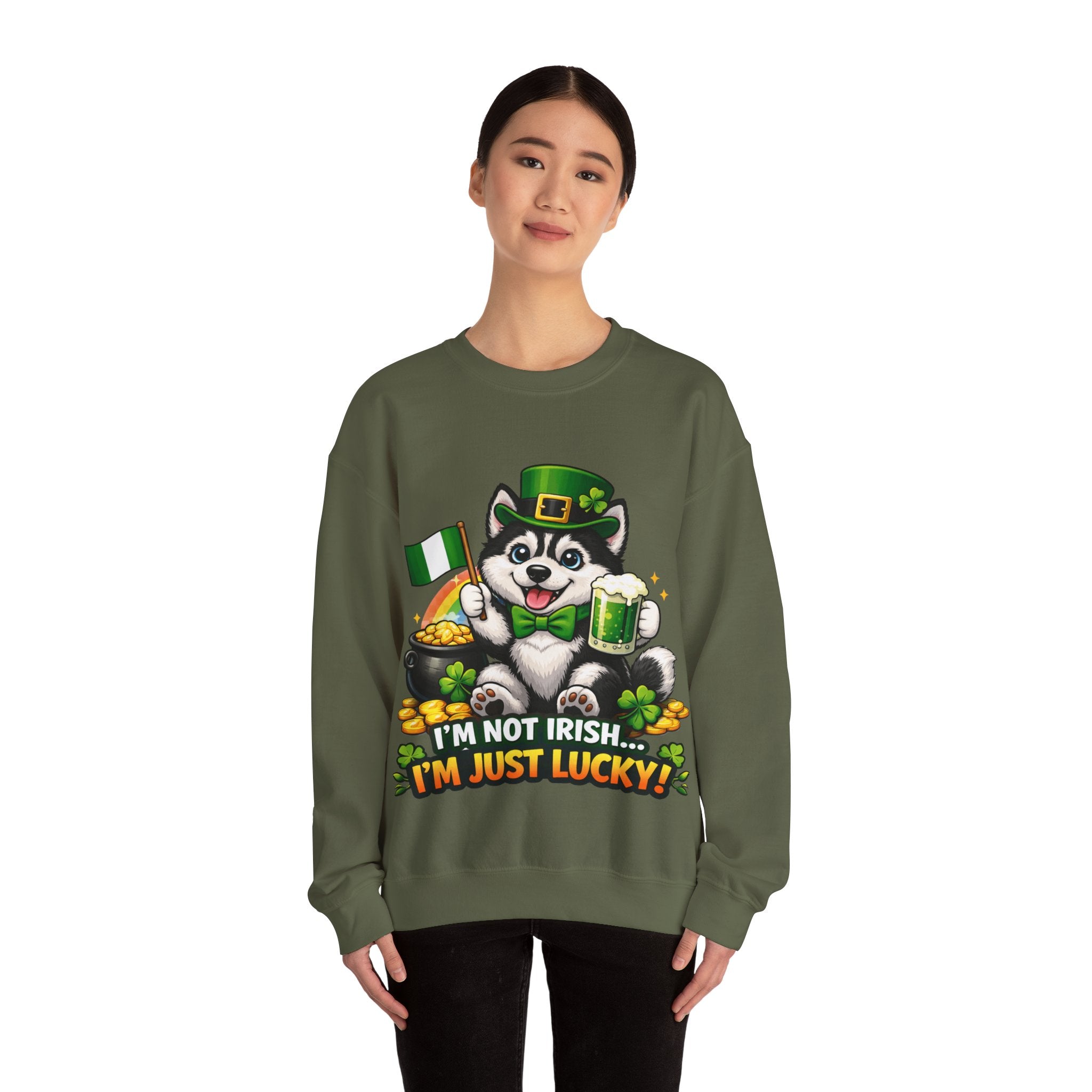 Siberian Husky - Graphic Crewneck Sweatshirt